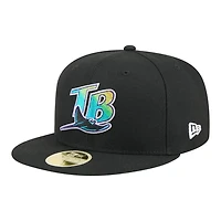 Tampa Bay Rays Black Baseball Hall of Fame New Era 59FIFTY Fitted Hat