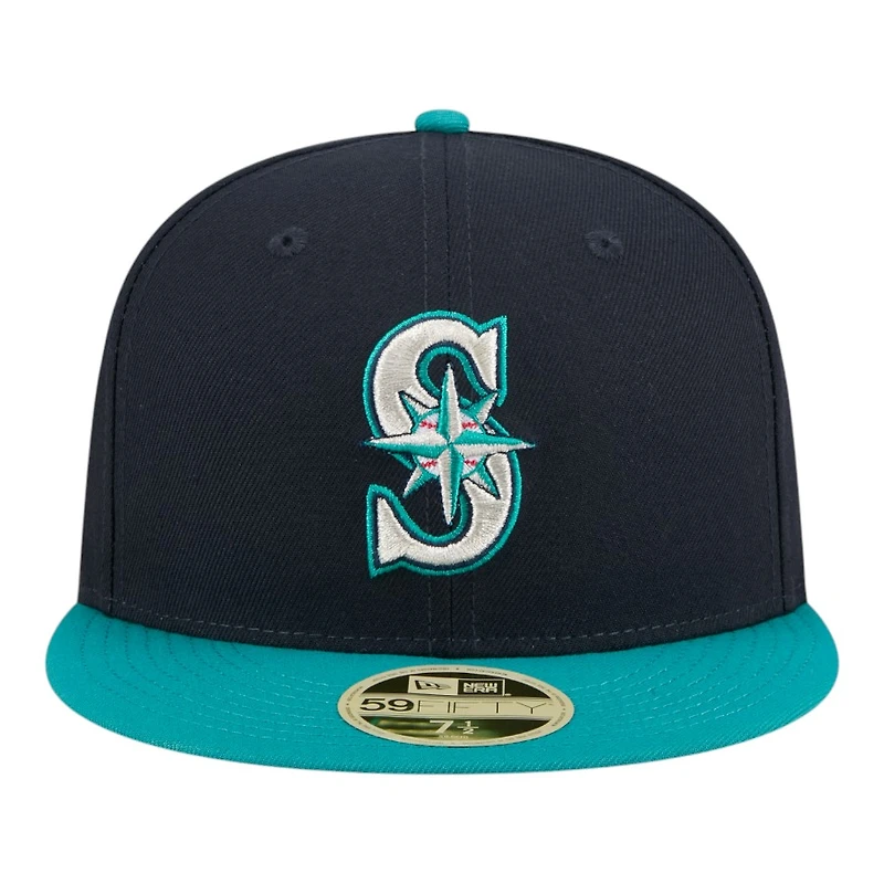 Seattle Mariners Navy and Teal Baseball Hall of Fame New Era 59FIFTY Fitted Hat