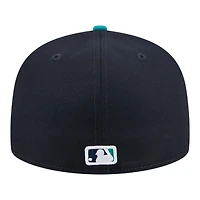 Seattle Mariners Navy and Teal Baseball Hall of Fame New Era 59FIFTY Fitted Hat