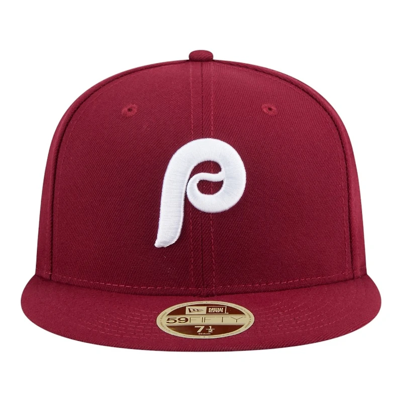 Philadelphia Phillies Burgundy Baseball Hall of Fame New Era 59FIFTY Fitted Hat