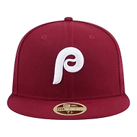 Philadelphia Phillies Burgundy Baseball Hall of Fame New Era 59FIFTY Fitted Hat
