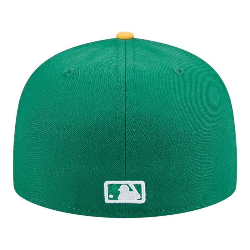 Oakland Athletics Green and Yellow Baseball Hall of Fame New Era 59FIFTY Fitted Hat