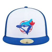 Toronto Blue Jays White and Royal Baseball Hall of Fame New Era 59FIFTY Fitted Hat