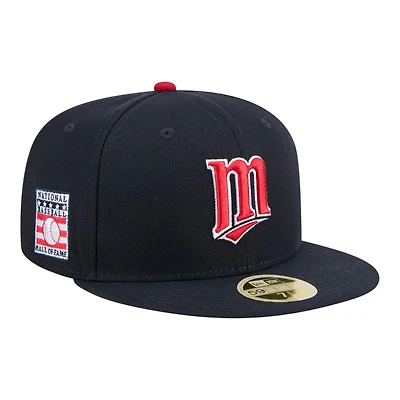 Minnesota Twins Navy Baseball Hall of Fame New Era 59FIFTY Fitted Hat