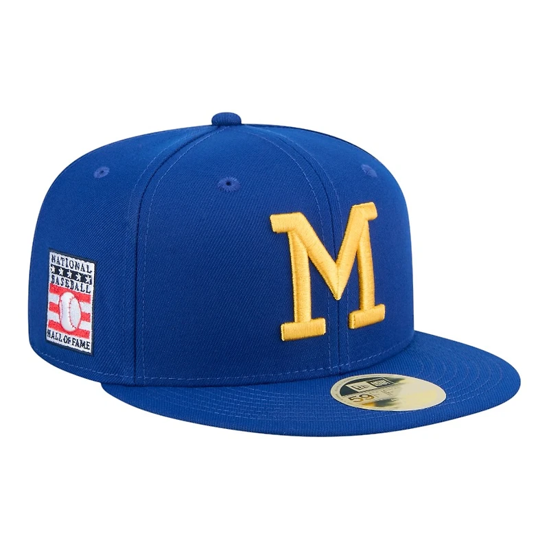 Milwaukee Brewers Royal Blue Baseball Hall of Fame New Era 59FIFTY Fitted Hat
