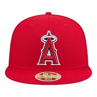 Los Angeles Angels Red Baseball Hall of Fame New Era 59FIFTY Fitted Hat