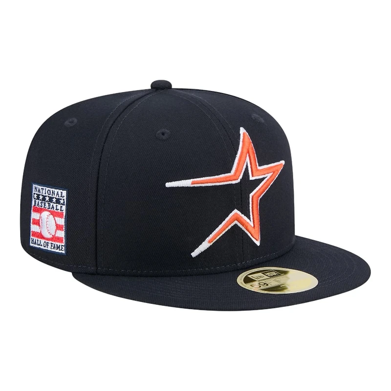 Houston Astros Navy Baseball Hall of Fame New Era 59FIFTY Fitted Hat