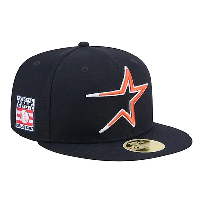 Houston Astros Navy Baseball Hall of Fame New Era 59FIFTY Fitted Hat