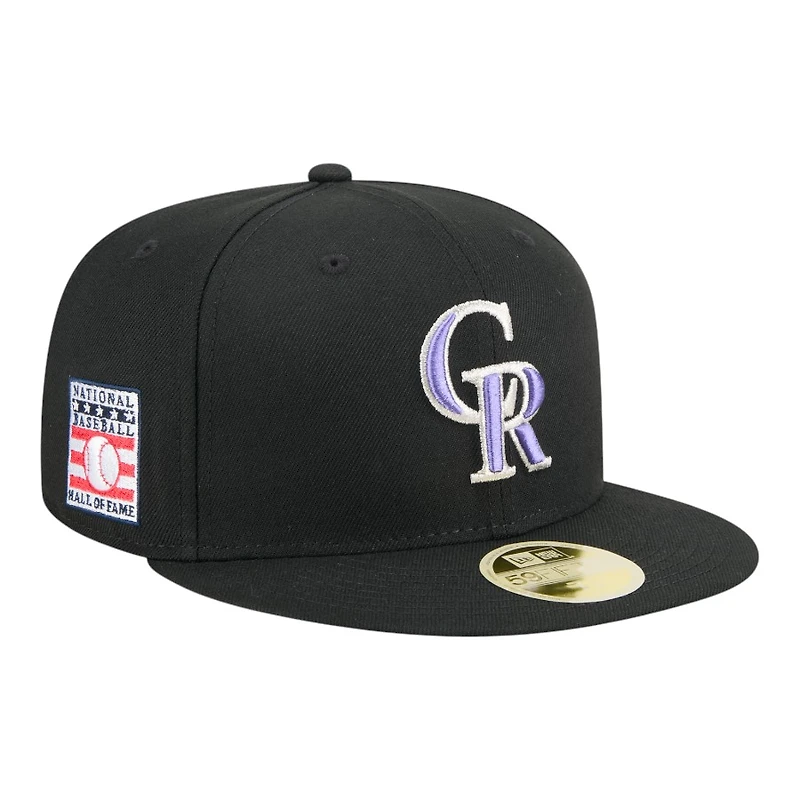 Colorado Rockies Black Baseball Hall of Fame New Era 59FIFTY Fitted Hat