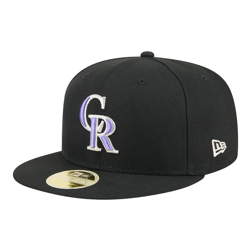 Colorado Rockies Black Baseball Hall of Fame New Era 59FIFTY Fitted Hat