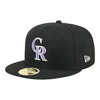 Colorado Rockies Black Baseball Hall of Fame New Era 59FIFTY Fitted Hat