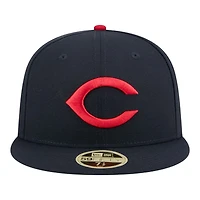 Cleveland Guardians Navy Baseball Hall of Fame New Era 59FIFTY Fitted Hat