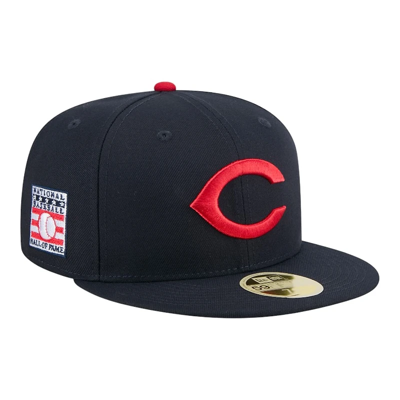 Cleveland Guardians Navy Baseball Hall of Fame New Era 59FIFTY Fitted Hat