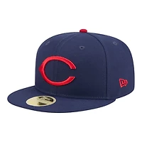 Cincinnati Reds Dark Navy Baseball Hall of Fame New Era 59FIFTY Fitted Hat