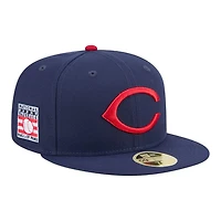 Cincinnati Reds Dark Navy Baseball Hall of Fame New Era 59FIFTY Fitted Hat
