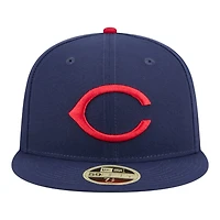 Cincinnati Reds Dark Navy Baseball Hall of Fame New Era 59FIFTY Fitted Hat