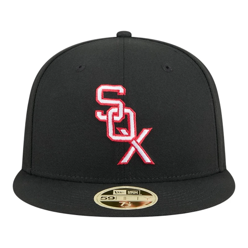 Chicago White Sox Black Baseball Hall of Fame New Era 59FIFTY Fitted Hat