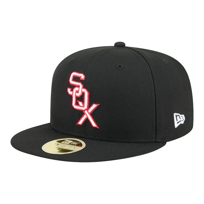 Chicago White Sox Black Baseball Hall of Fame New Era 59FIFTY Fitted Hat