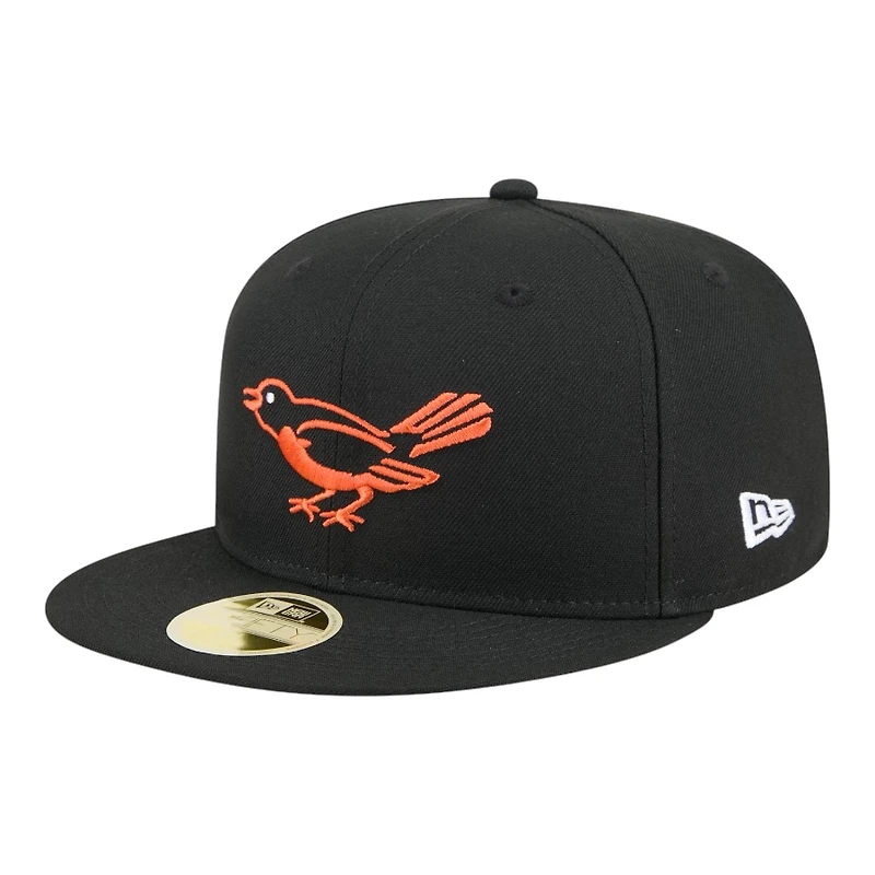 Baltimore Orioles Black Baseball Hall of Fame New Era 59FIFTY Fitted Hat