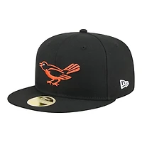 Baltimore Orioles Black Baseball Hall of Fame New Era 59FIFTY Fitted Hat