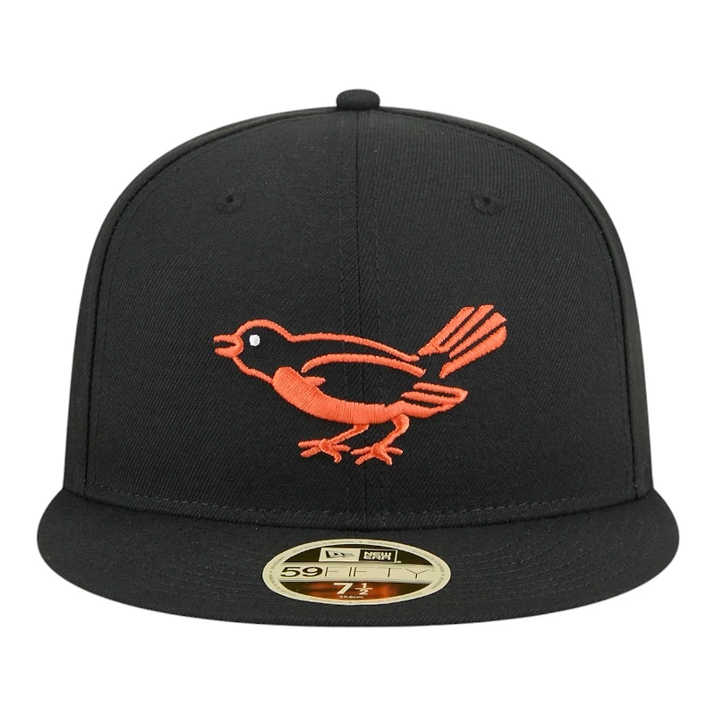 Baltimore Orioles Black Baseball Hall of Fame New Era 59FIFTY Fitted Hat