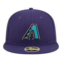 Arizona Diamondbacks Purple Baseball Hall of Fame New Era 59FIFTY Fitted Hat