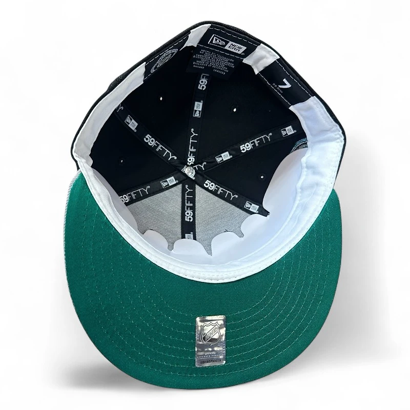 San Jose Sharks Black and Gray Bridge Patch Green UV New Era 59FIFTY Fitted Hat