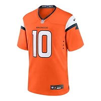 Denver Broncos Bo Nix Nike Orange Game Player Jersey