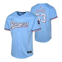 Youth Texas Rangers Adolis Garcia Light Blue Alternate Limited Nike Jersey