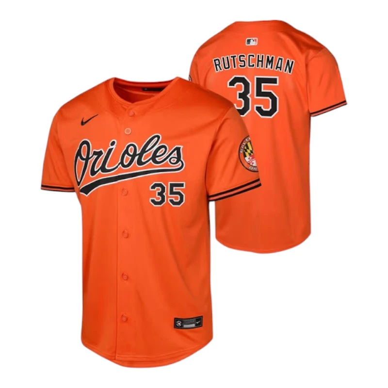 Youth Baltimore Orioles Adley Rutschman Orange Alternate Limited Nike Jersey