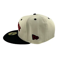 New York Mets Off White and Black "Ride the Cyclone" 1969 WS Patch Red UV Era 59FIFTY Fitted Hat