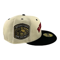 New York Mets Off White and Black "Ride the Cyclone" 1969 WS Patch Red UV Era 59FIFTY Fitted Hat