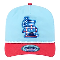 St. Louis Cardinals Light Blue and Red 2025 Fourth of July USA New Era Golfer Snapback Hat