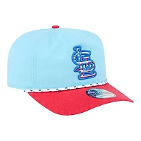 St. Louis Cardinals Light Blue and Red 2025 Fourth of July USA New Era Golfer Snapback Hat