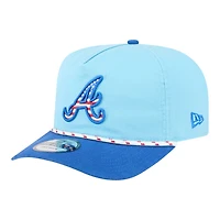 Atlanta Braves Light Blue 2025 Fourth of July USA New Era Golfer Snapback Hat