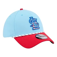 St. Louis Cardinals Light Blue and Red 2025 Fourth of July USA New Era 39THRITY Stretch Fit Flex Hat