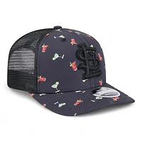 St. Louis Cardinals Black Adventure Drink Pattern 9SEVENTY Stretch Snapback Hat