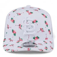 St. Louis Cardinals White Flamingo Mesh Pattern 9SEVENTY Stretch Snapback Hat