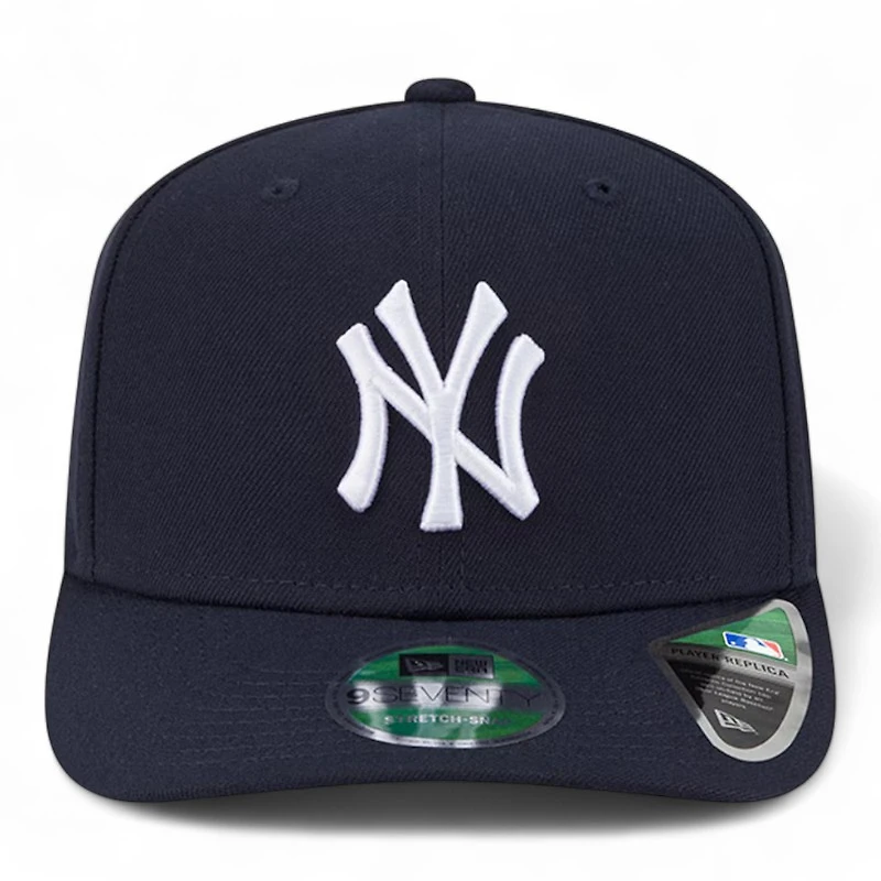 New York Yankees Navy Player Replica 9SEVENTY Stretch Snapback Hat