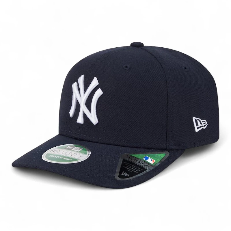 New York Yankees Navy Player Replica 9SEVENTY Stretch Snapback Hat