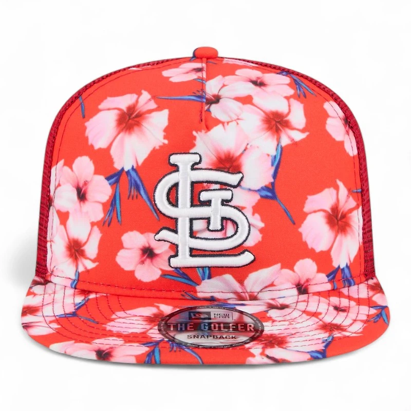 St. Louis Cardinals Red Adventure Pattern Golfer Hat New Era Snapback