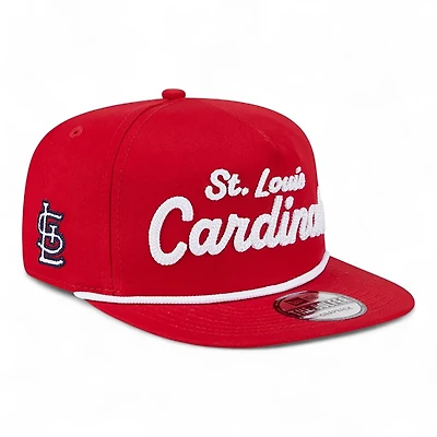 St. Louis Cardinals Red Team Text Golfer Hat New Era Snapback