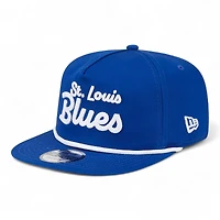 St. Louis Blues Royal Blue Team Text Golfer Hat New Era Snapback
