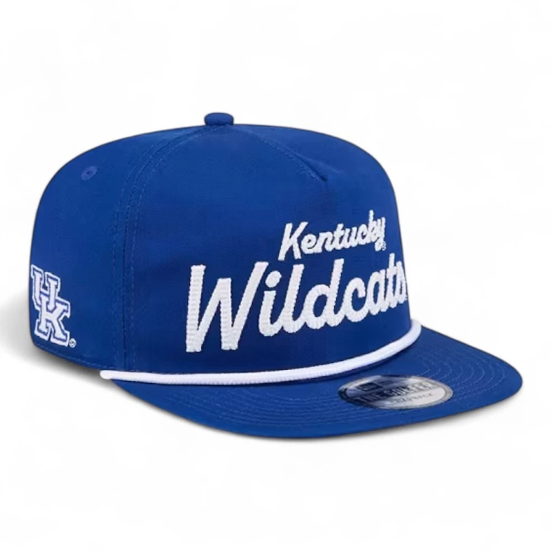 Kentucky Wildcats Royal Blue Team Text Golfer Hat New Era Snapback