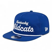 Kentucky Wildcats Royal Blue Team Text Golfer Hat New Era Snapback