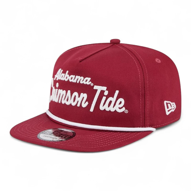Alabama Crimson Tide Crimson Team Text Golfer Hat New Era Snapback