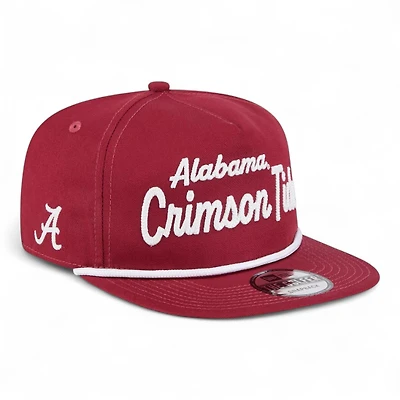 Alabama Crimson Tide Crimson Team Text Golfer Hat New Era Snapback
