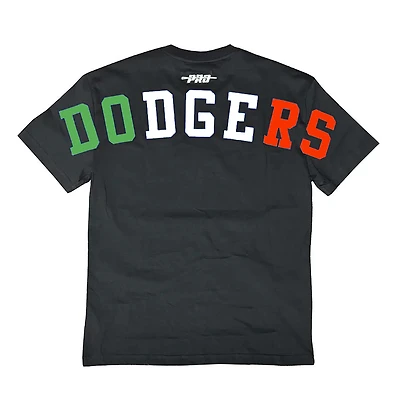 Los Angeles Dodgers Black with Mexico Colors Wingspan Pro Standard Drop Shoulder T-Shirt