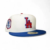 Los Angeles Dodgers Chrome Dark Royal 2T Leon the Lab Stadium Olympic Series Patch Grey UV New Era 59FIFTY Fitted Hat