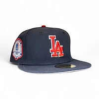 Los Angeles Dodgers Navy Leon the Lab Stadium Olympic Series Patch Grey UV New Era 59FIFTY Fitted Hat